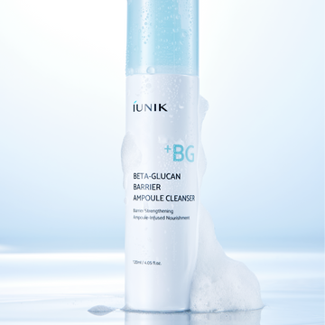 <strong>First cleanse: Beta-Glucan Barrier Ampoule Cleanser</strong>