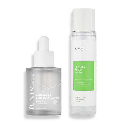 Azelaic Acid Lacto PDRN Serum + Tea Tree Relief Toner