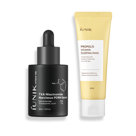 TXA Niacinamide Narcissus PDRN Serum + Propolis Vitamin Sleeping Mask